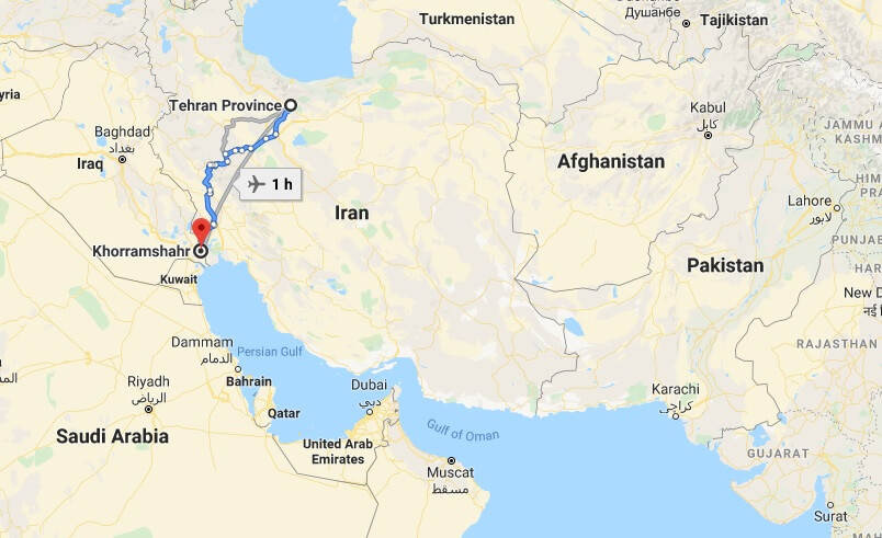 Where is Khorramshahr Located? What Country is Khorramshahr in? Khorramshahr Map