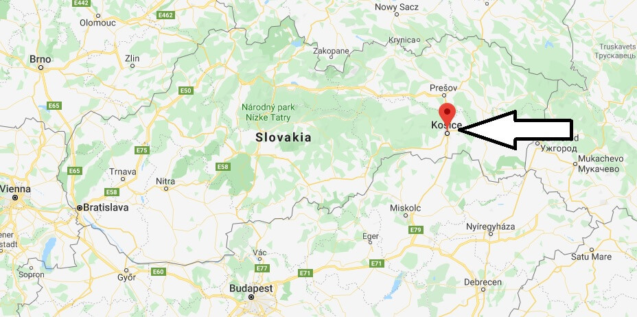 Where is Košice Located? What Country is Košice in? Košice Map