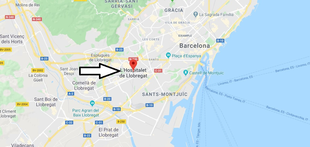 Where is L'Hospitalet de Llobregat Located? What Country is L'Hospitalet de Llobregat in? L'Hospitalet de Llobregat Map