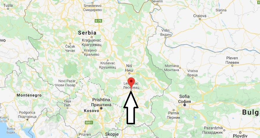 Where is Leskovac Located? What Country is Leskovac in? Leskovac Map