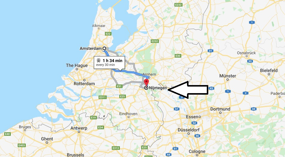 Where is Nijmegen Located? What Country is Nijmegen in? Nijmegen Map