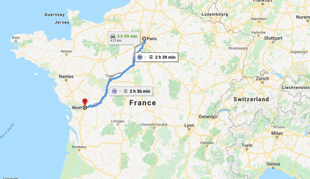 Where is Niort Located? What Country is Niort in? Niort Map