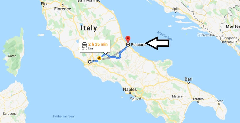Where is Pescara Located? What Country is Pescara in? Pescara Map