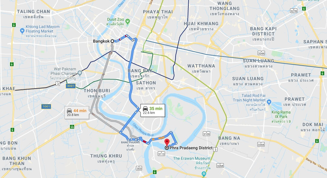 Where is Phra Pradaeng Located? What Country is Phra Pradaeng in? Phra Pradaeng Map