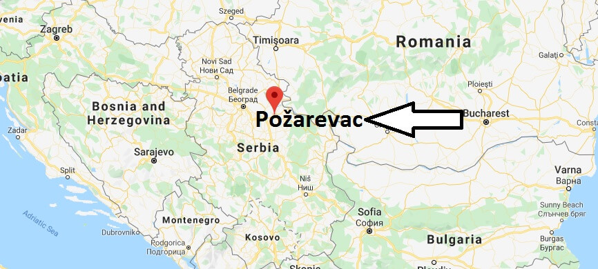 Where is Požarevac Located? What Country is Požarevac in? Požarevac Map