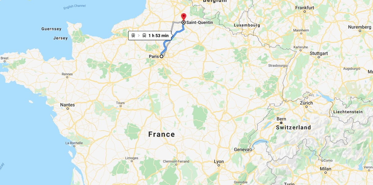 Where is Saint-Quentin Located? What Country is Saint-Quentin in? Saint-Quentin Map