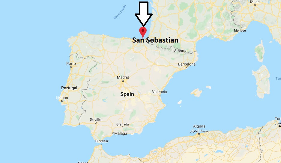 Where is San Sebastian Located? What Country is San Sebastian in? San Sebastian Map