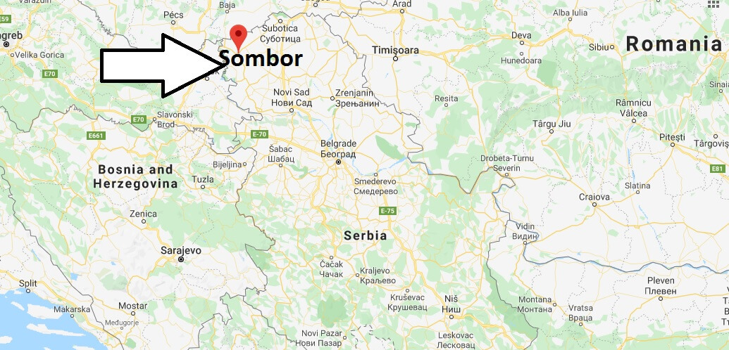 Where is Sombor Located? What Country is Sombor in? Sombor Map