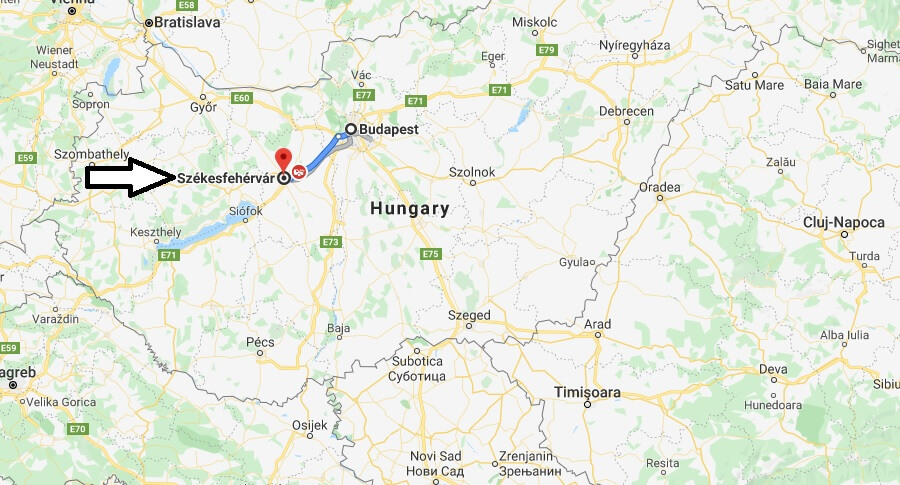 Where is Szekesfehervar Located? What Country is Szekesfehervar in? Szekesfehervar Map
