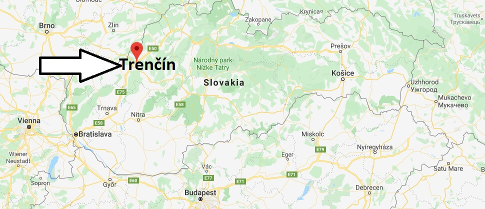 Where is Trenčín Located? What Country is Trenčín in? Trenčín Map