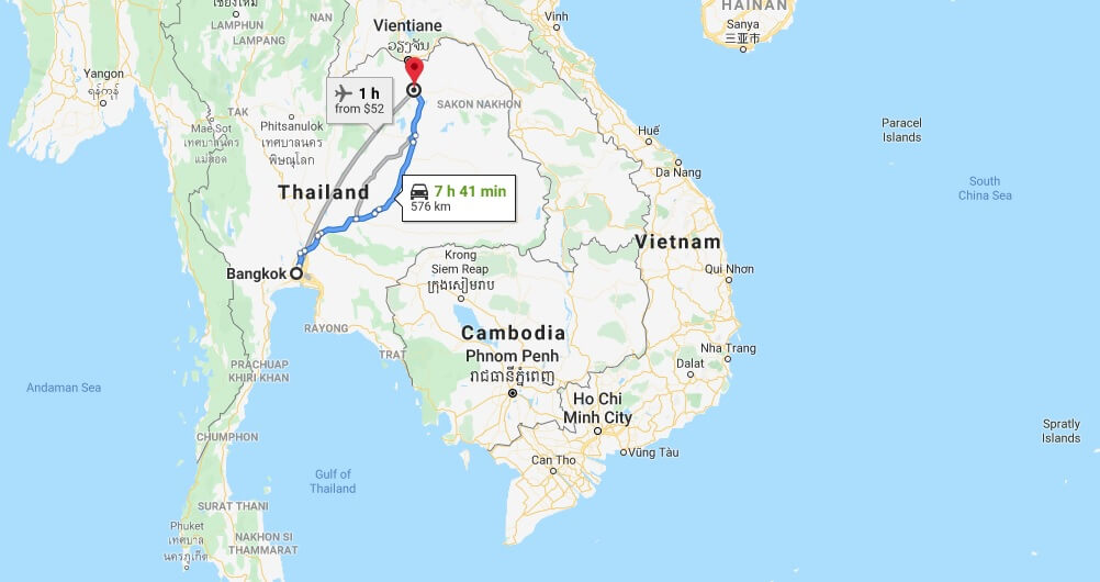 Where is Udon Thani Located? What Country is Udon Thani in? Udon Thani Map