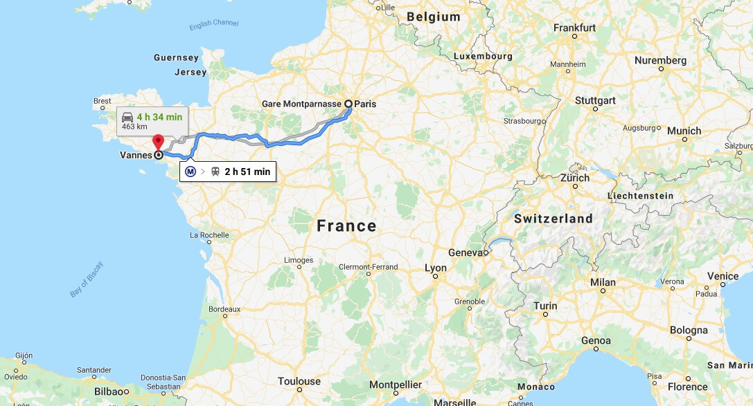 Where is Vannes Located? What Country is Vannes in? Vannes Map