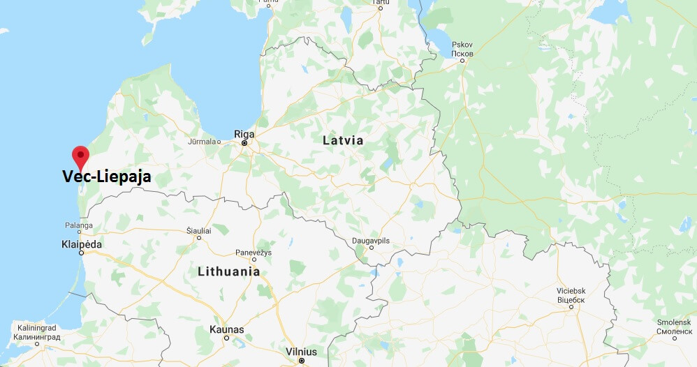 Where is Vec-Liepaja Located? What Country is Vec-Liepaja in? Vec-Liepaja Map
