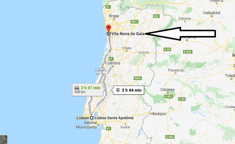 Where is Vila Nova de Gaia Located? What Country is Vila Nova de Gaia in? Vila Nova de Gaia Map