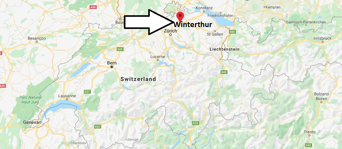 Where is Winterthur Located? What Country is Winterthur in? Winterthur Map