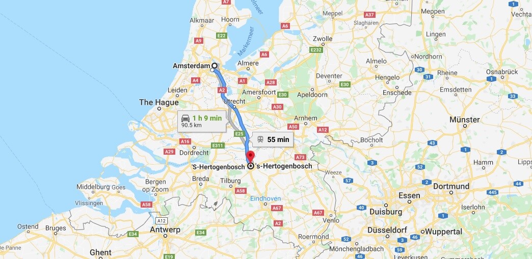 Where is 's-Hertogenbosch Located? What Country is 's-Hertogenbosch in? 's-Hertogenbosch Map