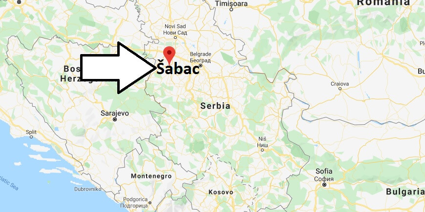 Where is Šabac Located? What Country is Šabac in? Šabac Map