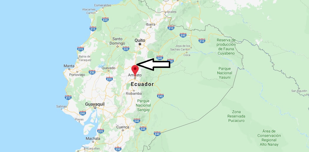 Where is Ambato Located? What Country is Ambato in? Ambato Map