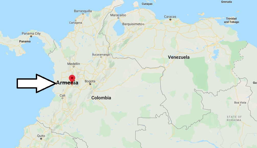 Where is Armenia, Colombia Located? What Country is Armenia in? Armenia Map