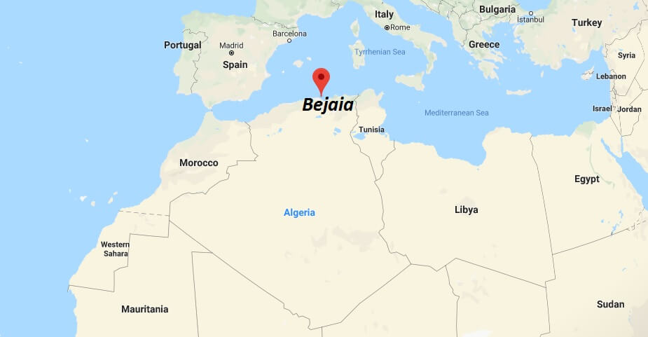 Where is Bejaia Located? What Country is Bejaia in? Bejaia Map