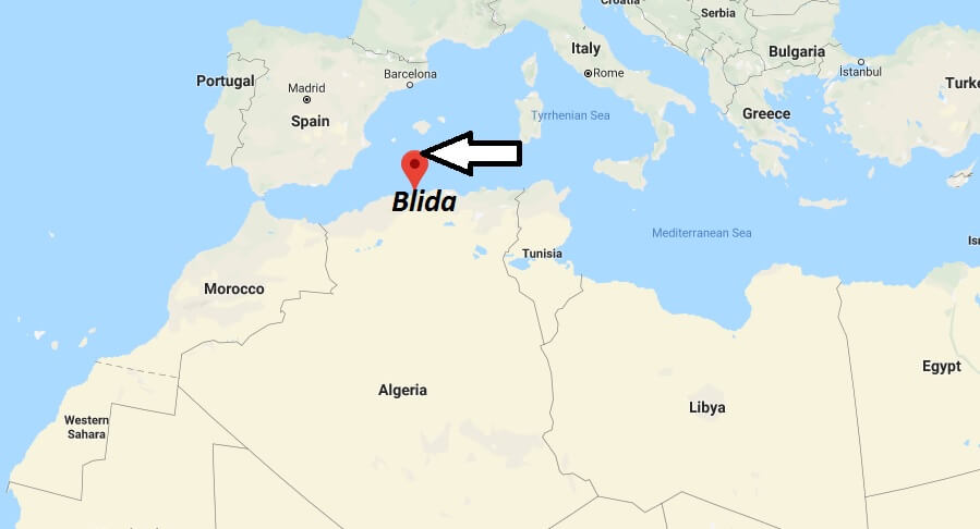Where is Blida Located? What Country is Blida in? Blida Map