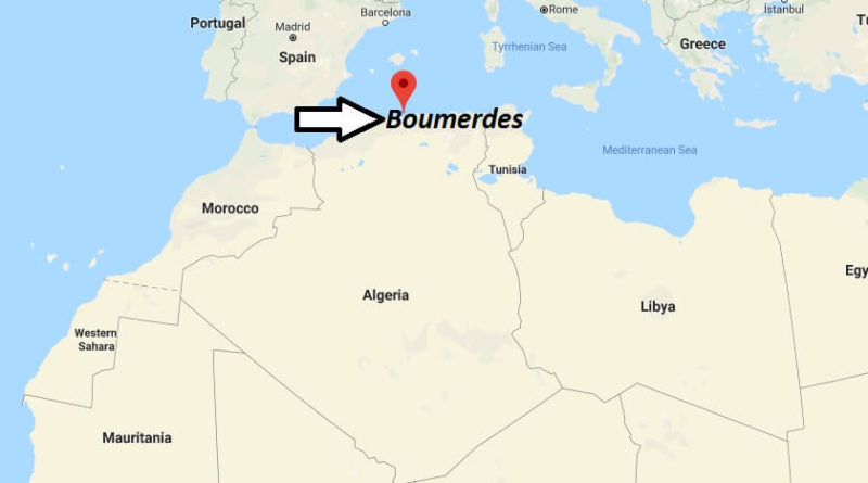 Where is Boumerdes Located? What Country is Boumerdes in? Boumerdes Map