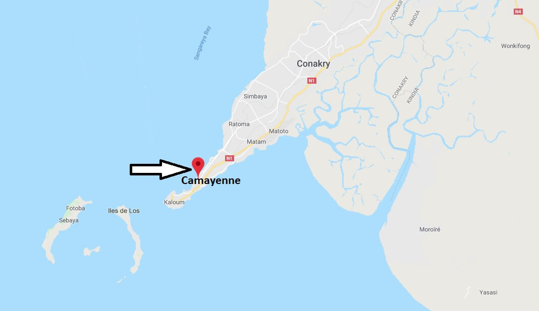 Where is Camayenne Located? What Country is Camayenne in? Camayenne Map
