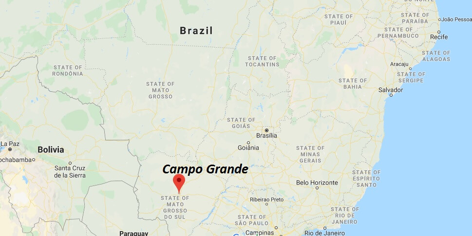 Where is Campo Grande Located? What Country is Campo Grande in? Campo Grande Map