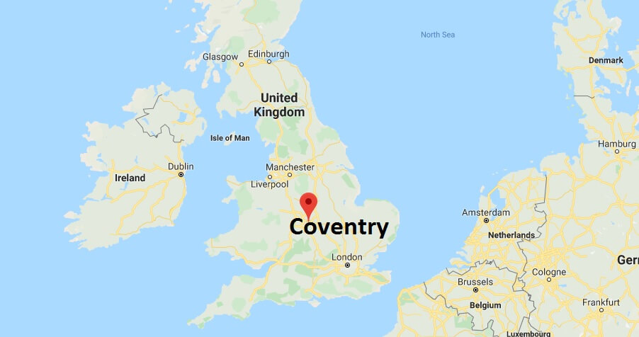 Where is Coventry Located? What Country is Coventry in? Coventry Map