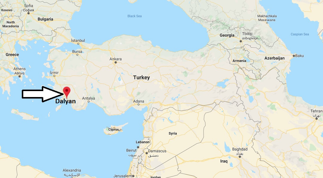 Where is Dalyan Located? What Country is Dalyan in? Dalyan Map