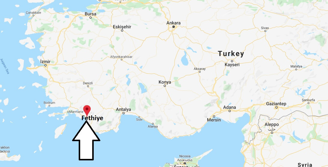 Where is Fethiye Located? What Country is Fethiye in? Fethiye Map