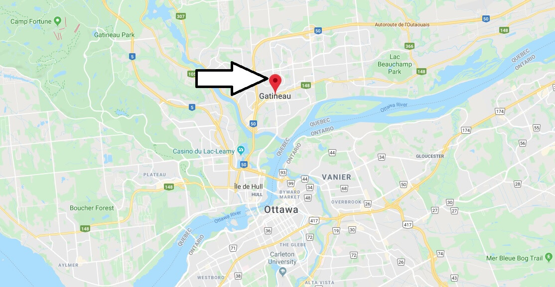 Where is Gatineau (Canada) Located? What Country is Gatineau in? Gatineau Map