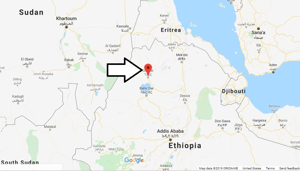 Where is Gondar Located? What Country is Gondar in? Gondar Map