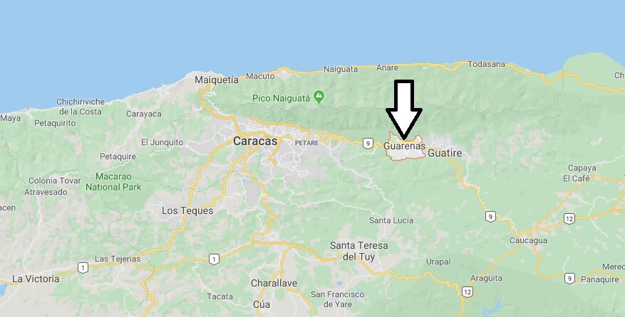 Where is Guarenas Located? What Country is Guarenas in? Guarenas Map