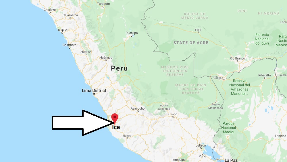 Where is Ica, Peru Located? What Country is Ica in? Ica Map