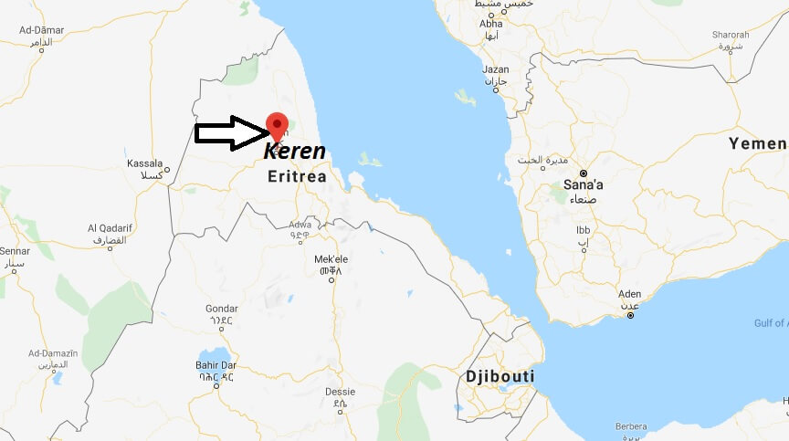Where is Keren Located? What Country is Keren in? Keren Map
