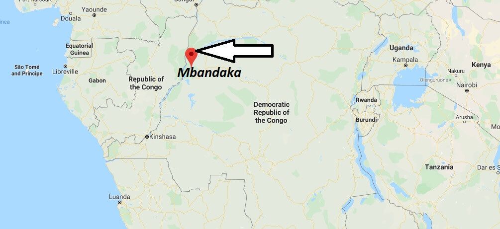 Where is Mbandaka Located? What Country is Mbandaka in? Mbandaka Map