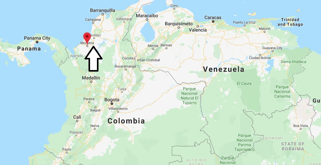 Where is Monteria, Colombia Located? What Country is Monteria in? Monteria Map