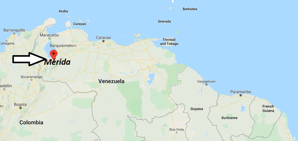 Where is Mérida, Venezuela Located? What Country is Mérida in? Mérida Map