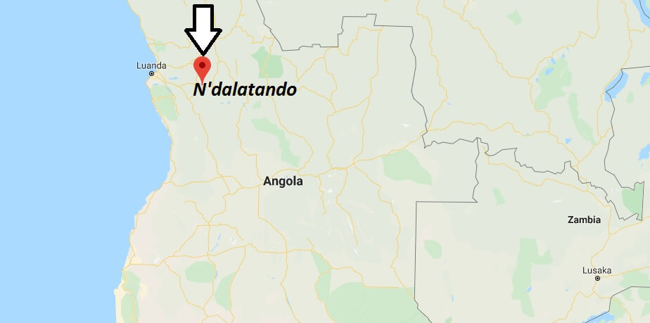 Where is N'dalatando Located? What Country is N'dalatando in? N'dalatando Map
