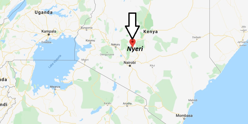 Where is Nyeri Located? What Country is Nyeri in? Nyeri Map