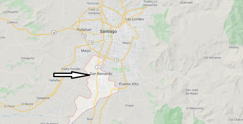 Where is San Bernardo Located? What Country is San Bernardo in? San Bernardo Map