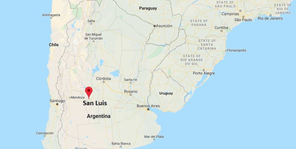 Where is San Luis, Argentina Located? What Country is San Luis in? San Luis Map