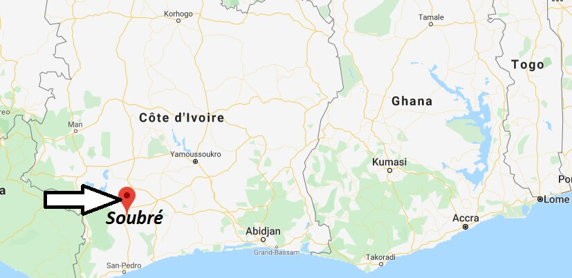 Where is Soubré Located? What Country is Soubré in? Soubré Map