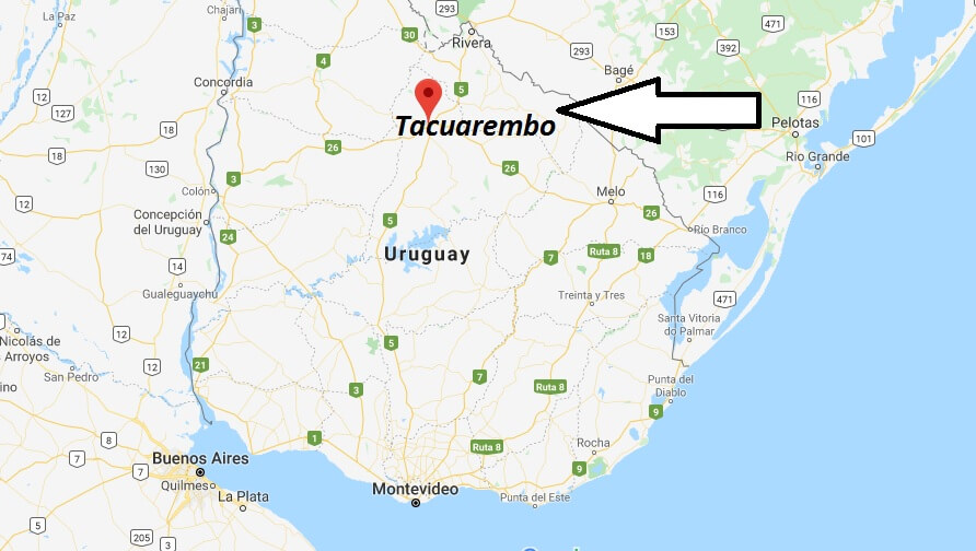 Where is Tacuarembo Located - What Country is Tacuarembo in - Tacuarembo Map