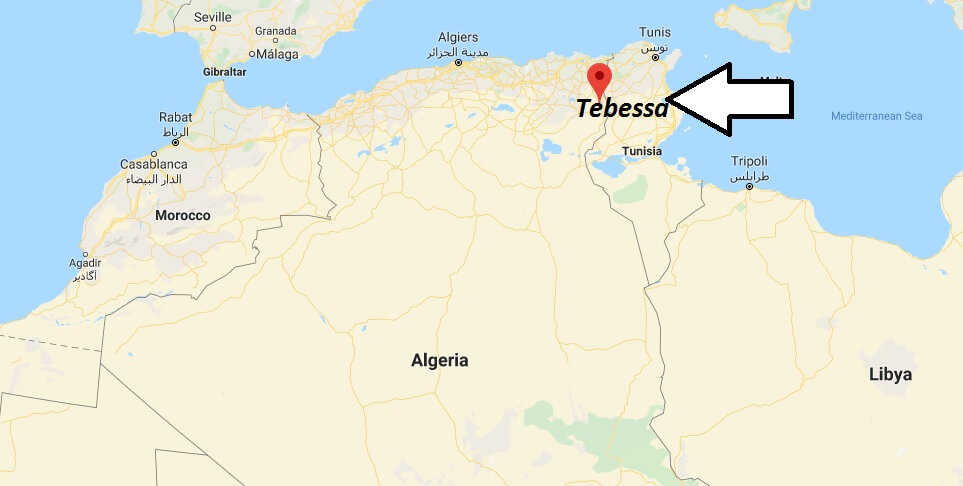 Where is Tebessa Located? What Country is Tebessa in? Tebessa Map
