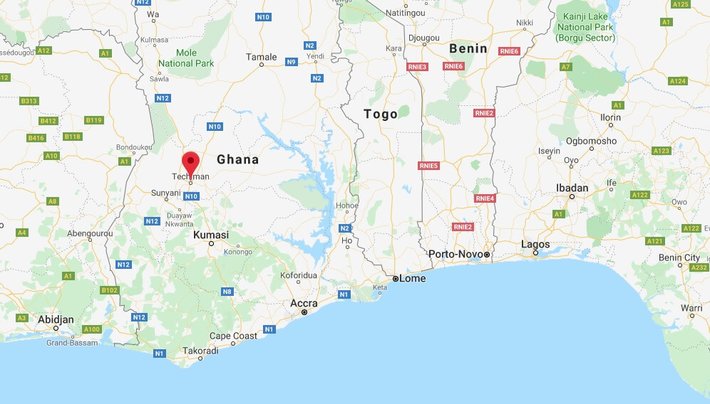 Where is Techiman Located? What Country is Techiman in? Techiman Map