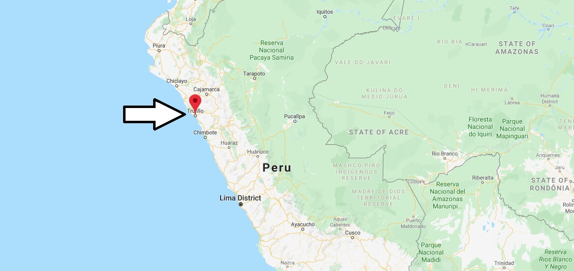Where is Trujillo (Peru) Located? What Country is Trujillo in? Trujillo Map