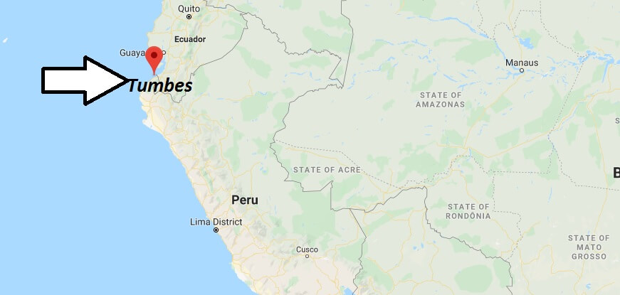Where is Tumbes Located? What Country is Tumbes in? Tumbes Map