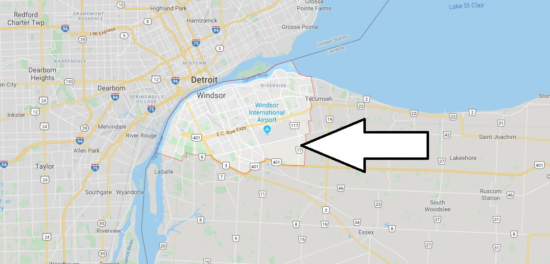 Where is Windsor (Canada) Located? What Country is Windsor in? Windsor Map
